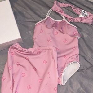 Toddler Dior swim pink